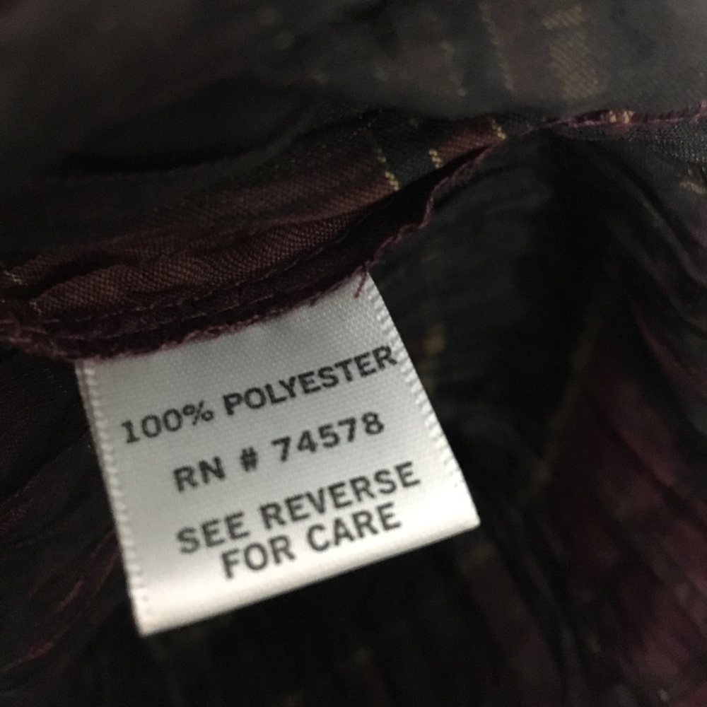 Cache Plaid Stretch Crinkle Button Down Shirt Sma… - image 5